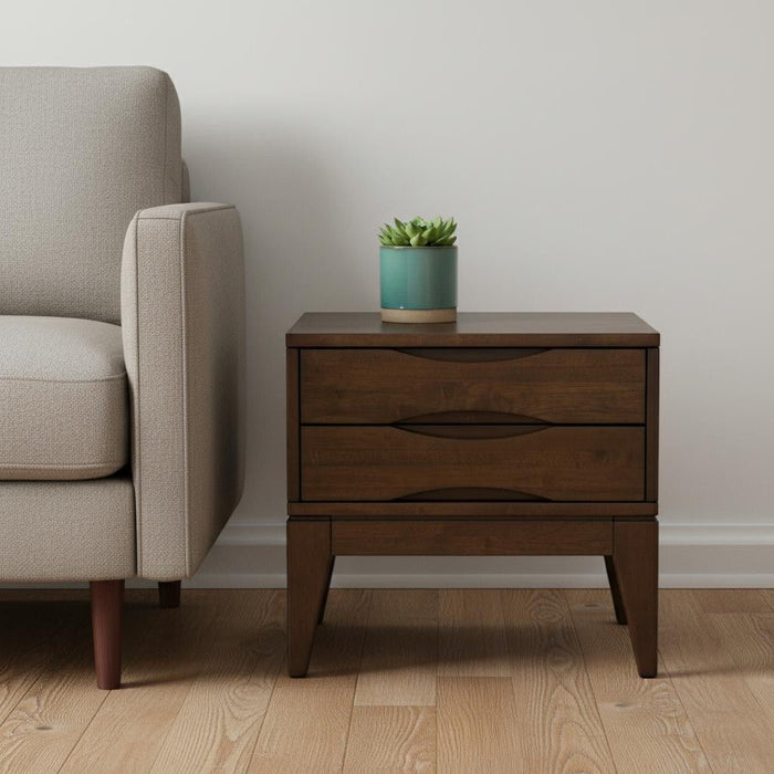 20" Square End Table - Brown
