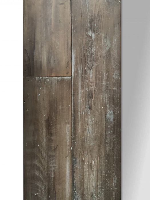 75" Wood Framed Leaning Accent Mirror - Brown