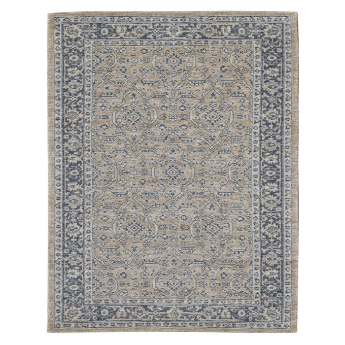 4' X 6' Wool Medallion Hand Woven Area Rug - Gold