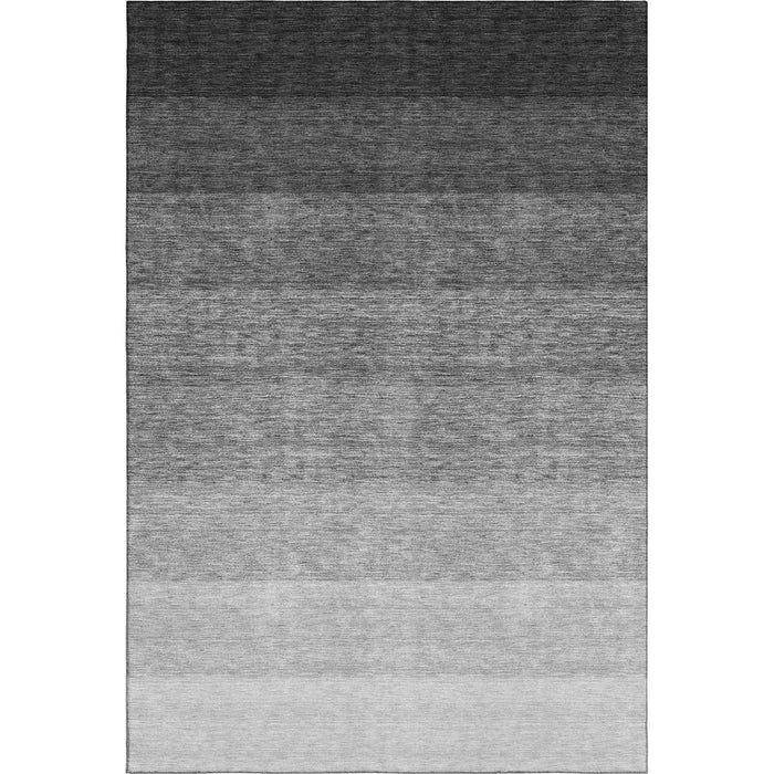 10' X 14' Ombre Washable Area Rug With UV Protection (673771) - Black / Gray