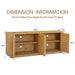 Giga contemporary wave-shaped TV stand with rattan doors, modern design, and sleek wood finish for living room decor.