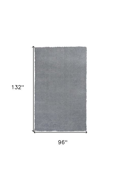 8' x 11' Indoor Shag Rug - Gray
