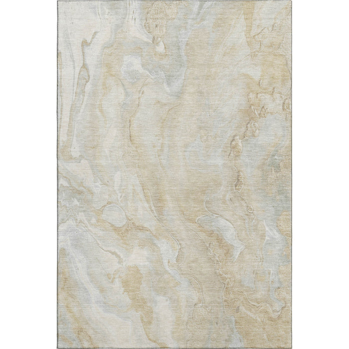10' X 14' Abstract Washable Area Rug With UV Protection (697788) - Beige / Tan / Ivory