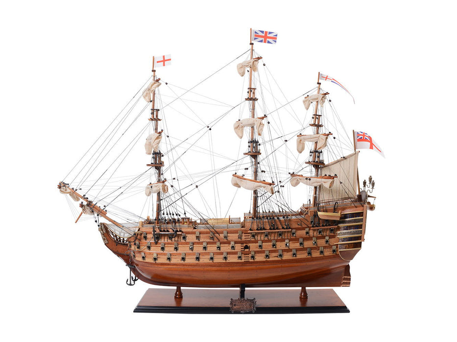 Hand Painted Model Boat (624632) - Light Brown