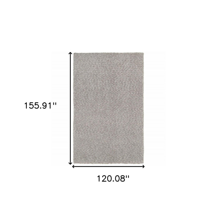 10' x 13' Shaggy Soft Gray Indoor Area Rug - Modern