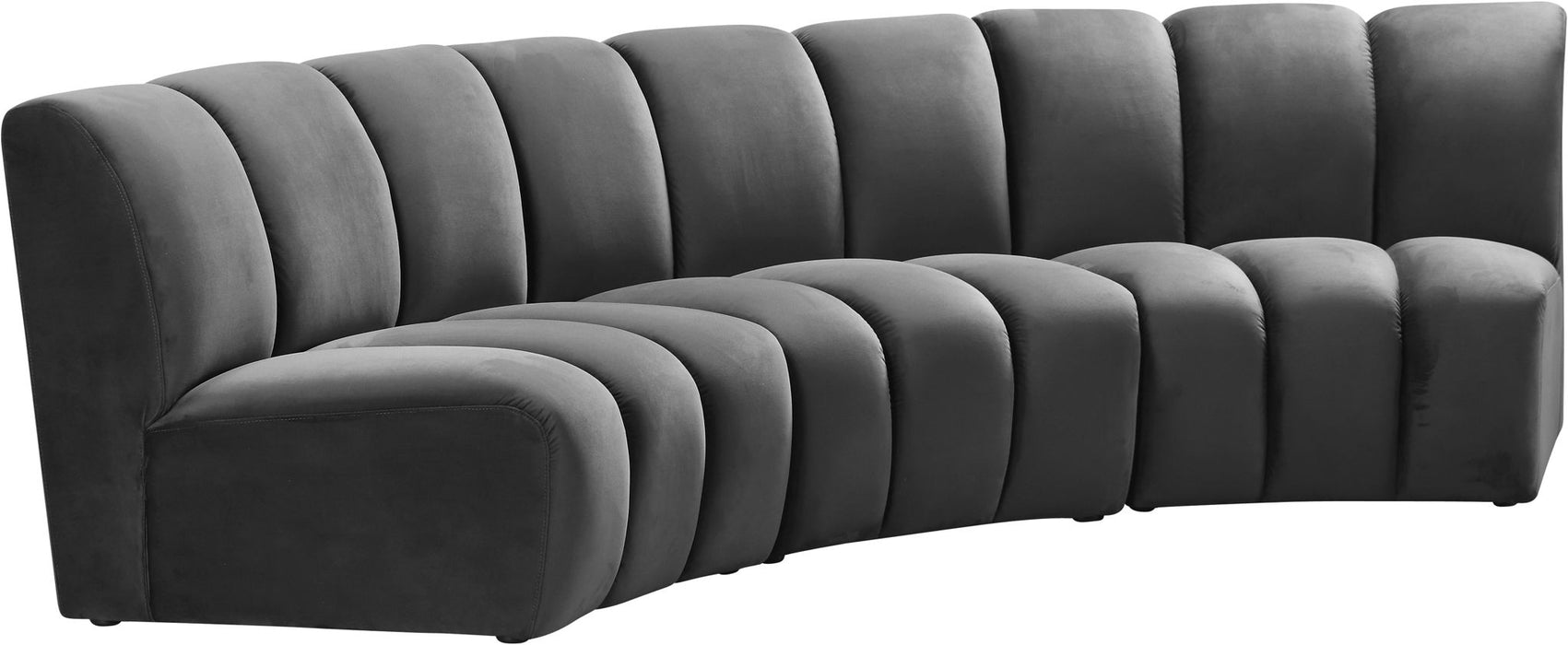 Infinity - 3 Piece Velvet Modular Sectional