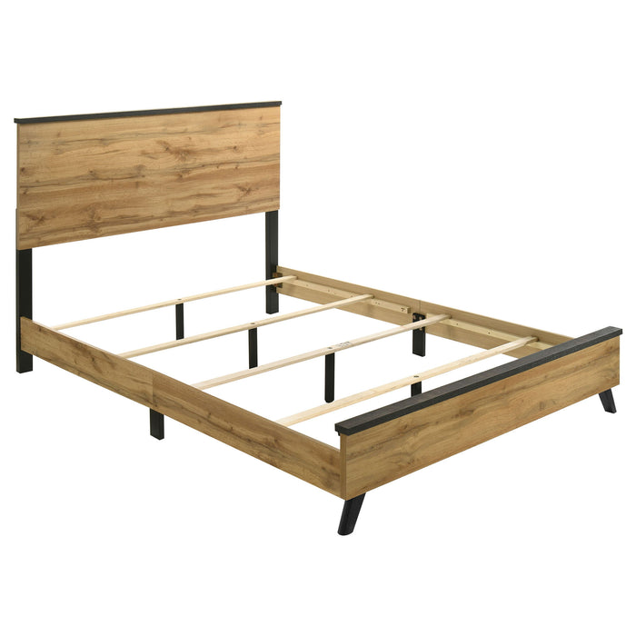 Kaywood - Eastern King Panel Bed - Natural Pine