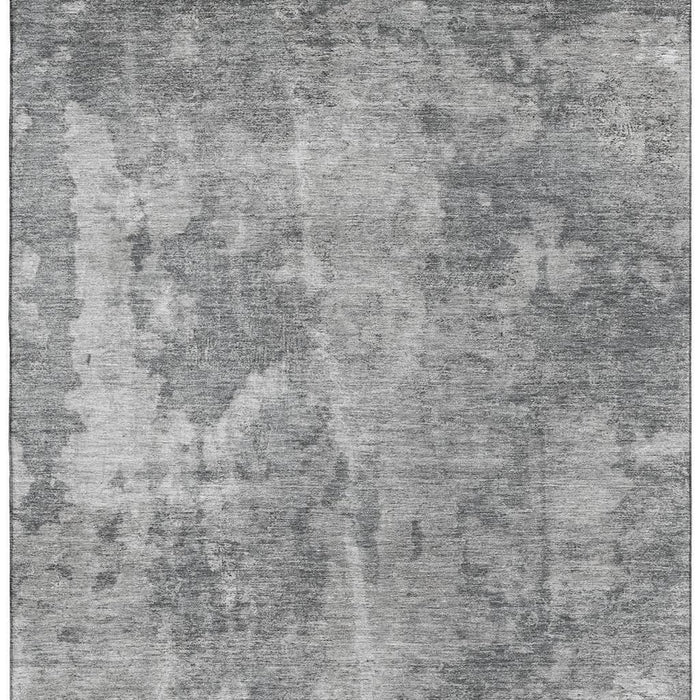 9' X 12' Abstract Washable Area Rug With UV Protection (649833) - Gray / Ivory