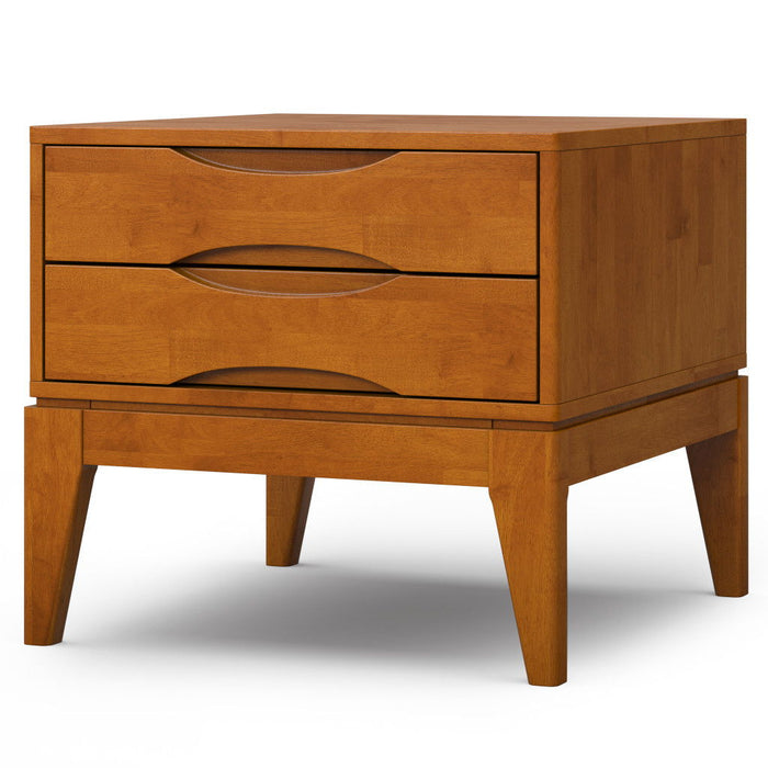 Square End Table - Brown