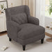 Giga upholstered accent armchair with tufted back, perfect for living room or bedroom decor, featuring plush cushioning and stylish design.