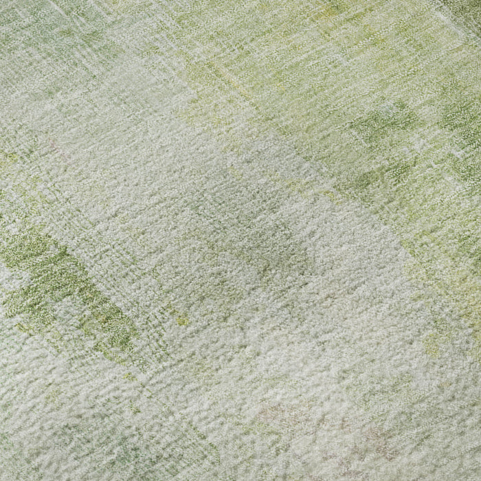 10' X 14' Abstract Washable Area Rug With UV Protection (695714) - Sage / Wheat / Ivory