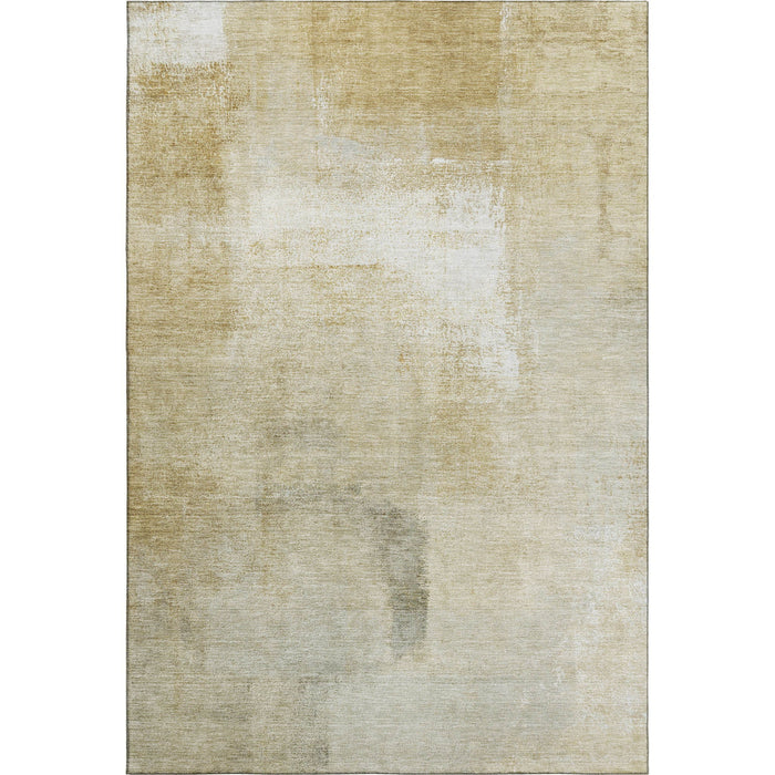 10' X 14' Striped Washable Area Rug With UV Protection (692679) - Wheat / Ivory / Beige