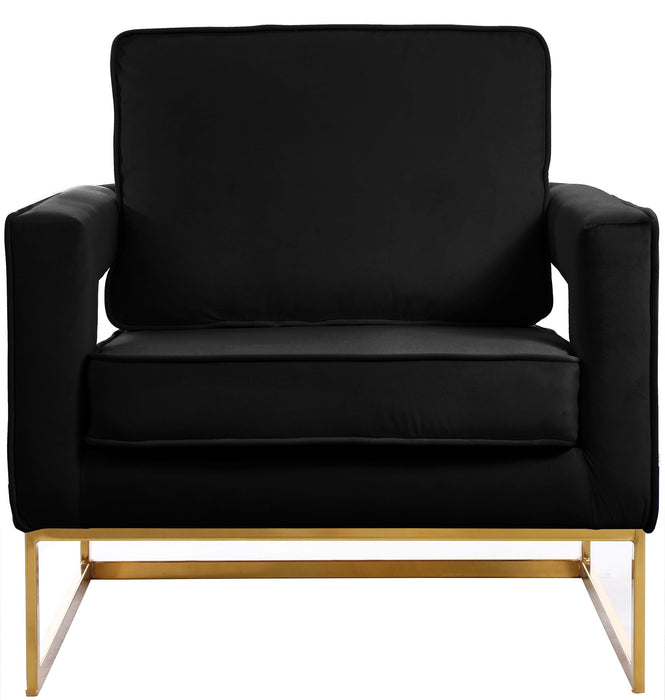 Noah - Accent Chair with Gold Legs