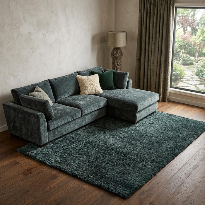 7' X 10' Shag Hand Tufted Area Rug (574436) - Charcoal