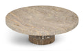 Meridian Furniture Ralston genuine travertine tray with a sleek rectangular design, perfect for serving or decorative display.