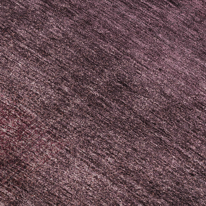 10' X 14' Abstract Washable Area Rug With UV Protection - Plum And Beige