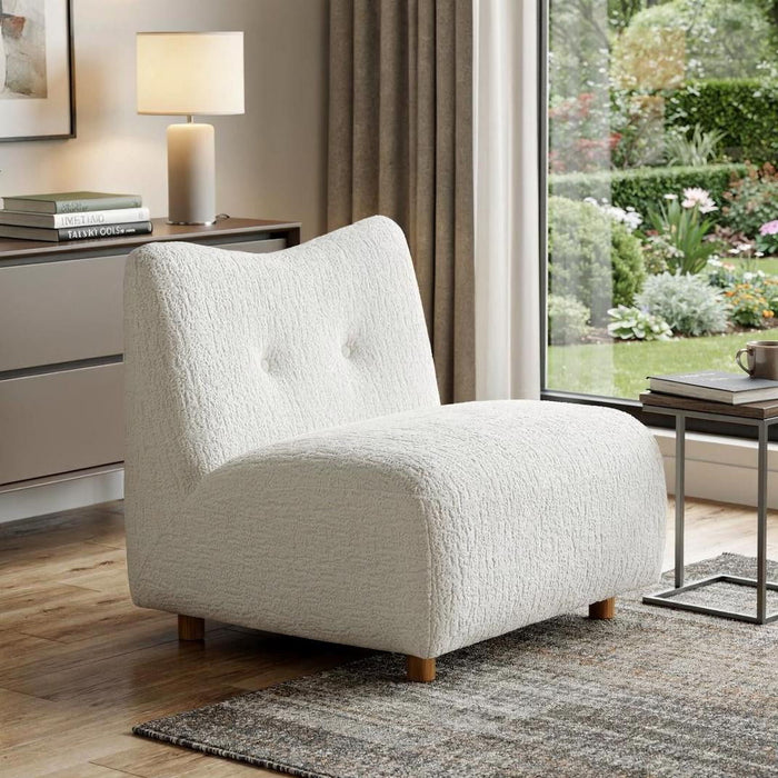 Fabric Side Chair - White