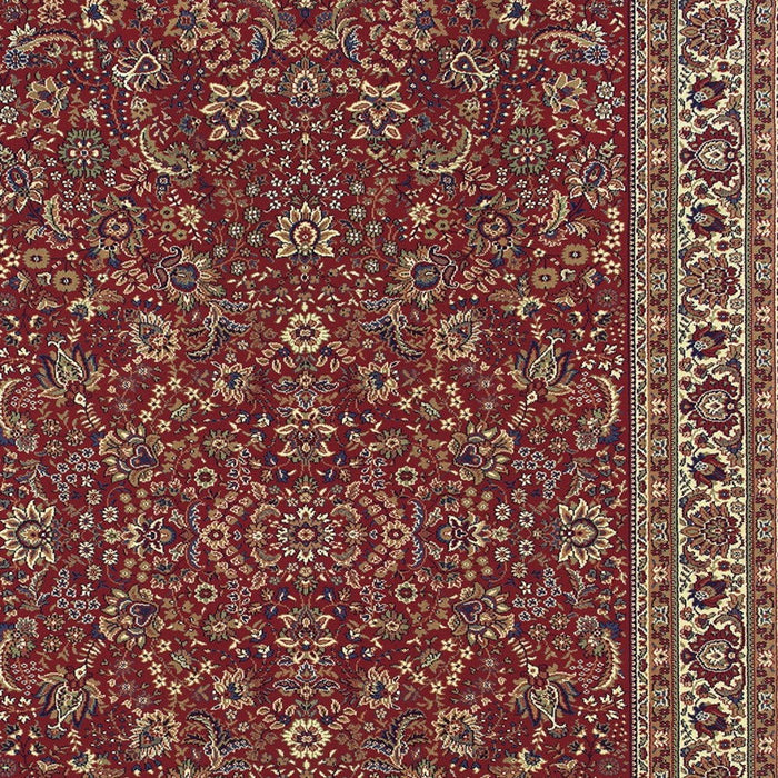 7' X 10' Oriental Area Rug - Red / Ivory