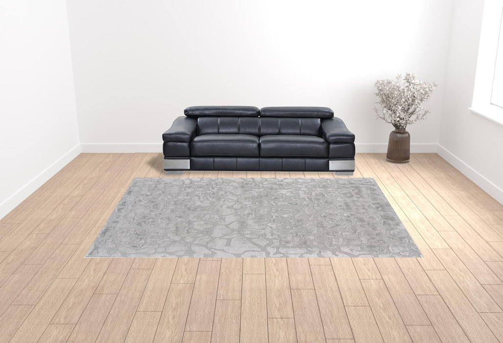 10' x 13' Abstract Tufted Handmade Area Rug - Gray And Silver