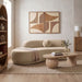 Meridian Furniture Avra 86-inch velvet upholstered stationary sofa with plush cushions and sleek design.