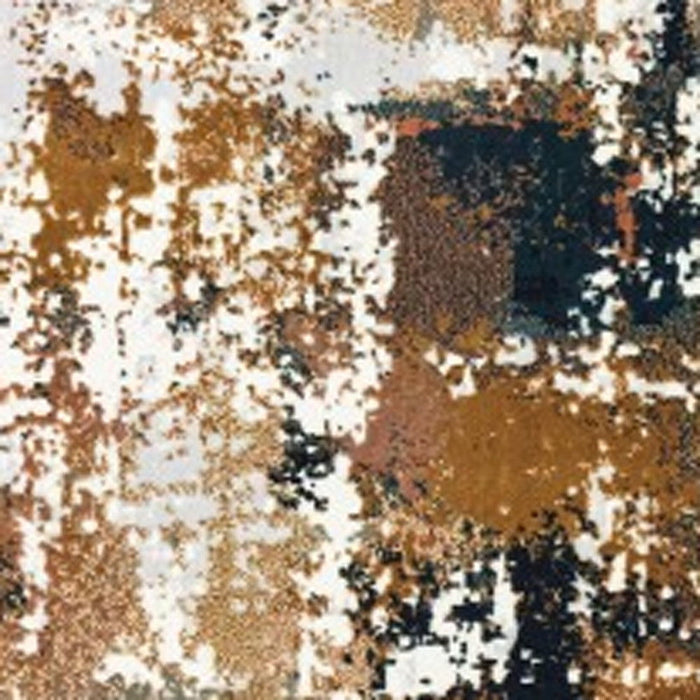 6' x 9' Abstract Sectors Indoor Area Rug - Ivory Gray