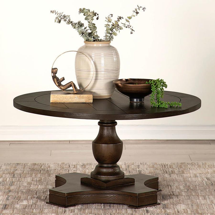Morello - Round Coffee Table With Pedestal Base - Coffee