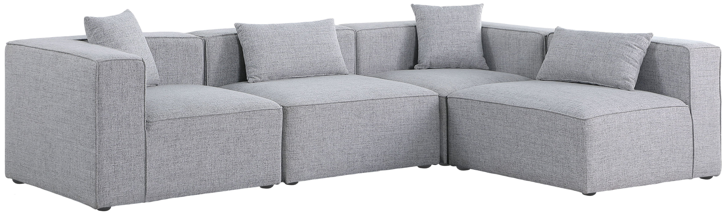 Cube - Linen 4 Piece Modular Corner Sectional