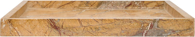 Michael genuine marble tray by Meridian Furniture, rectangular tray with polished marble surface and sleek design.