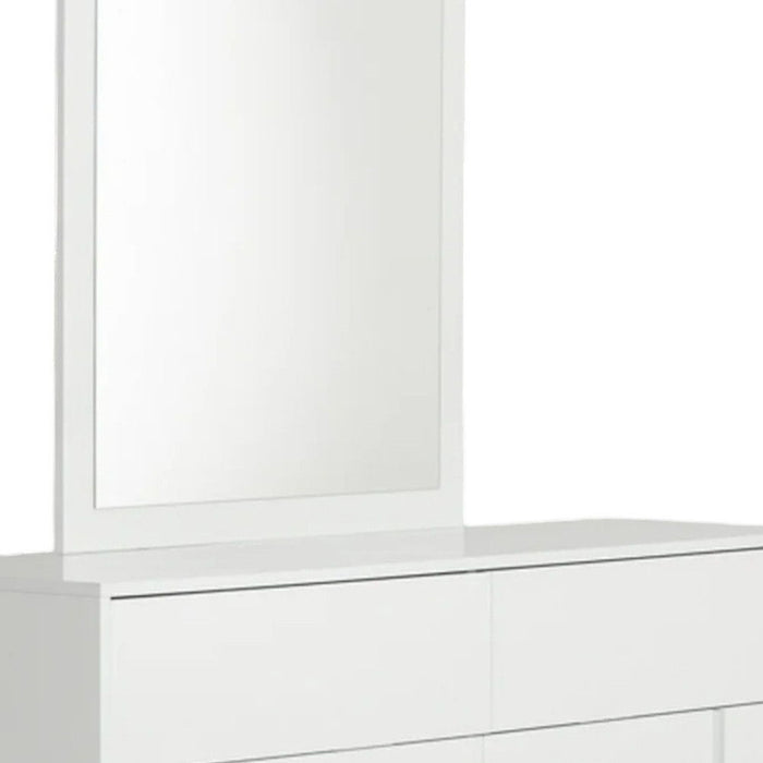 41" Mounted Dresser Mirror - White