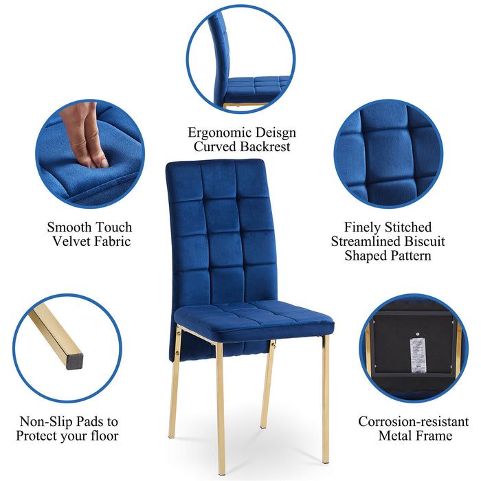 Modern Nordic high back dining chair with colorful legs, part of Giga chair set, featuring sleek design and comfortable seating.