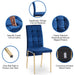 Modern Nordic high back dining chair with colorful legs, part of Giga chair set, featuring sleek design and comfortable seating.