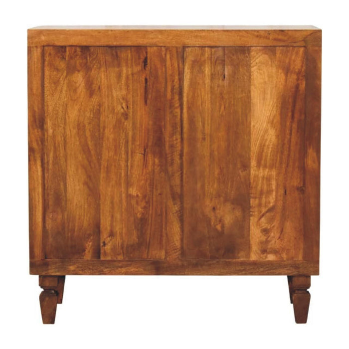 Round Accent Cabinet With Single Door (738391) - Brown