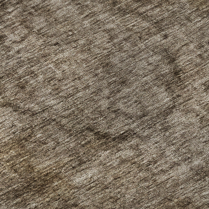 10' X 14' Abstract Washable Area Rug With UV Protection (696260) - Brown / Taupe