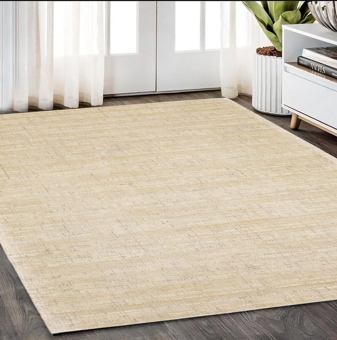 5' X 8' Striped Hand Tufted Area Rug - Beige And Ivory