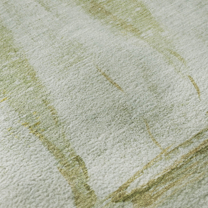 10' X 14' Nautical Washable Area Rug With UV Protection (717302) - Green / Gold