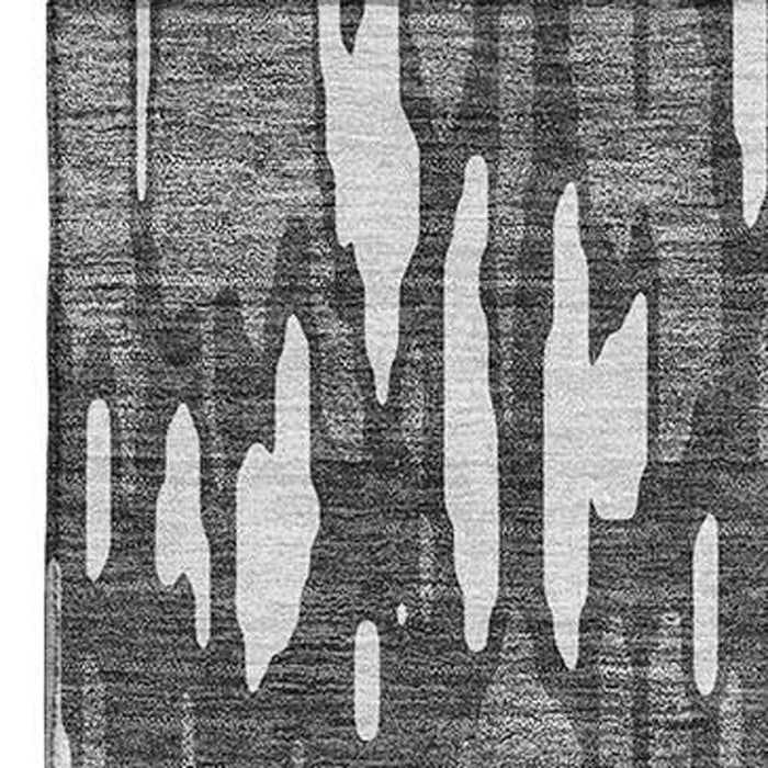 10' X 14' Abstract Washable Area Rug With UV Protection (675162) - Gray / Ivory