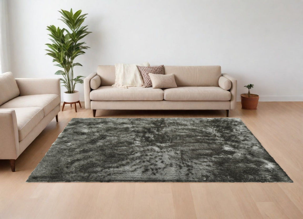 8' x 10' Shag Hand Tufted Area Rug - Green