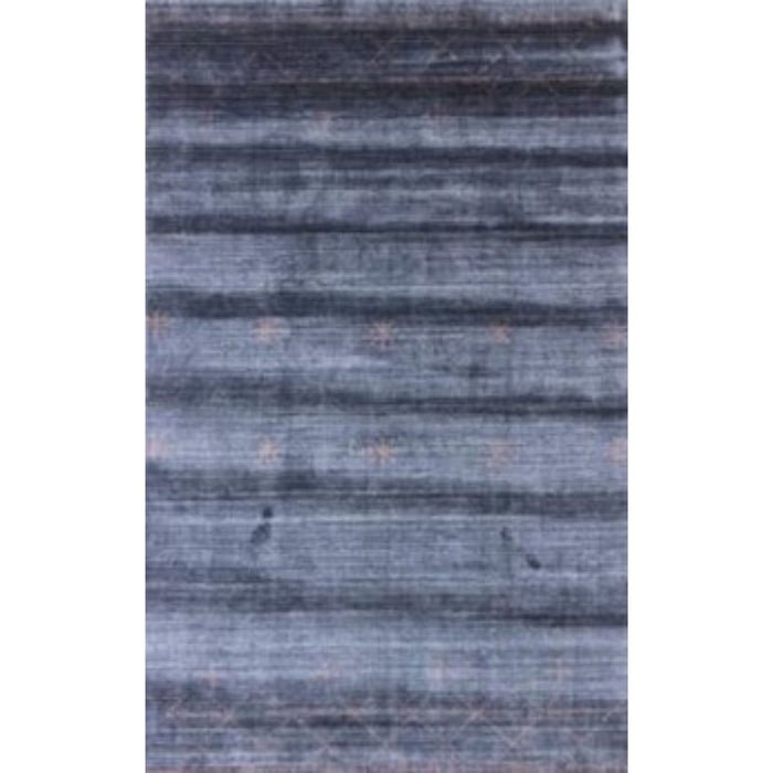 5' x 8' Abstract Hand Loomed Area Rug - Navy And Blush