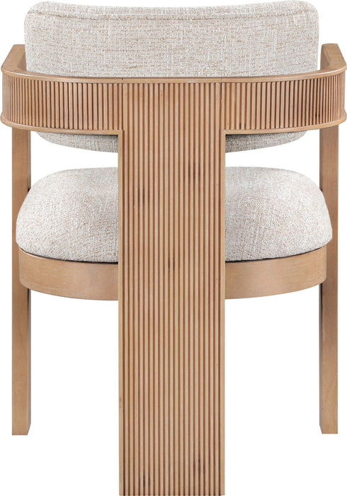 Sacha - Linen Dining Chair With Natural Base (Set of 2)