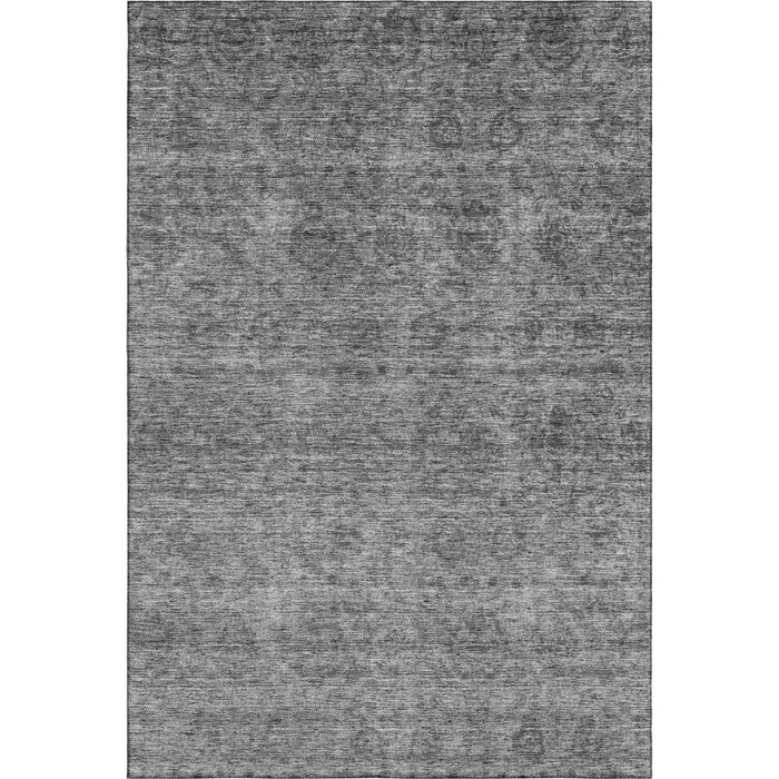 10' X 14' Abstract Washable Area Rug With UV Protection (688105) - Gray / Silver