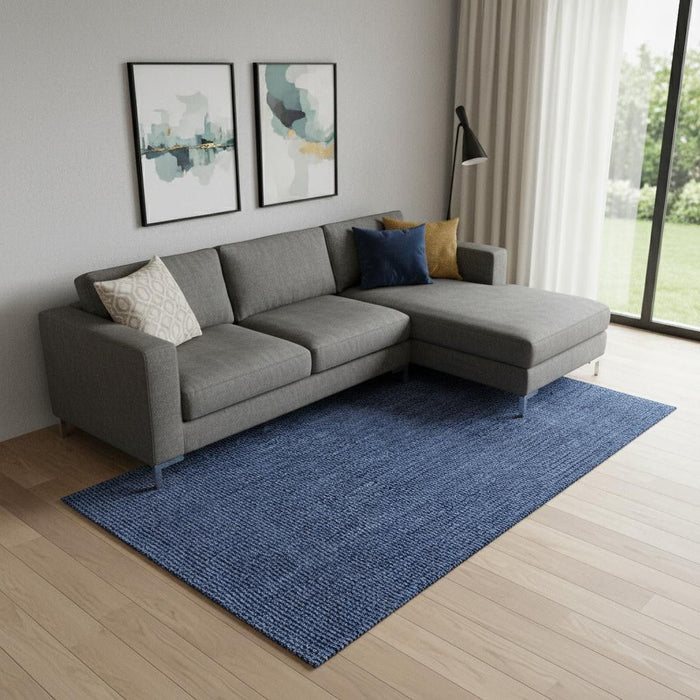 10' X 13' Jute Handmade Area Rug (684880) - Navy Blue