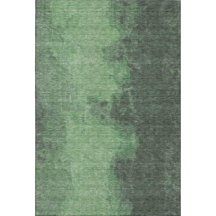 10' X 14' Abstract Washable Area Rug With UV Protection (699836) - Fern Green / Sage