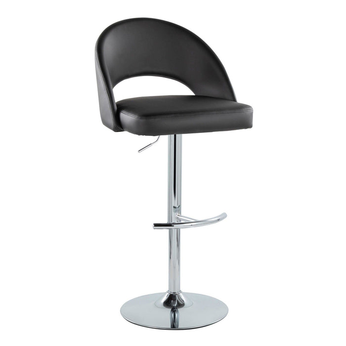 Renee - Adjustable Barstool (Set of 2) - Chrome Base