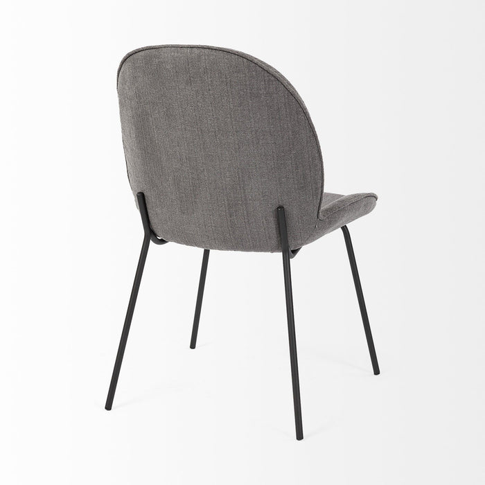 Upholstered Fabric Dining Room Side Chairs (Set of 2) - Gray