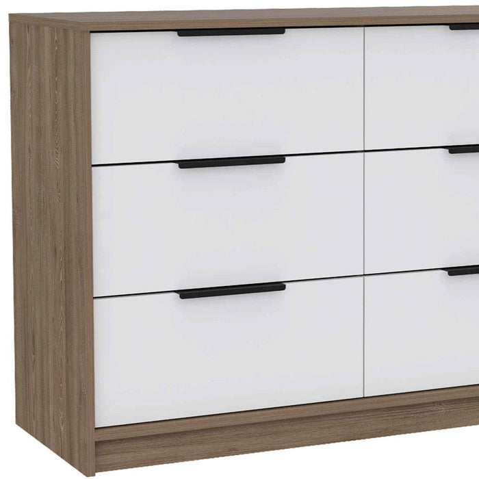 Modern Rustic Dresser - White / Natural