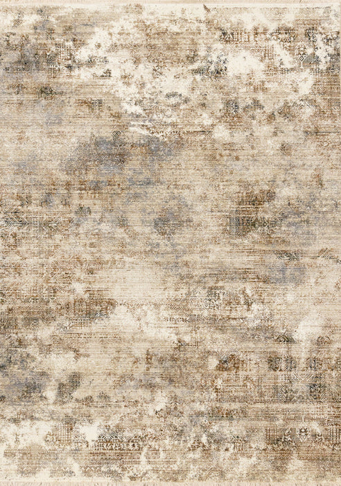 8' X 10' Abstract Area Rug (660230) - Cream / Gray / Tan