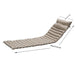 Giga outdoor chaise lounge chair cushion set with back and seat cushions, designed for outdoor comfort and style.
