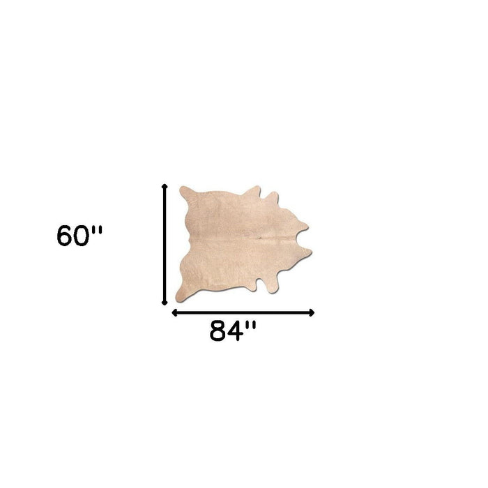 60" x 84" Cowhide Area Rug - Natural