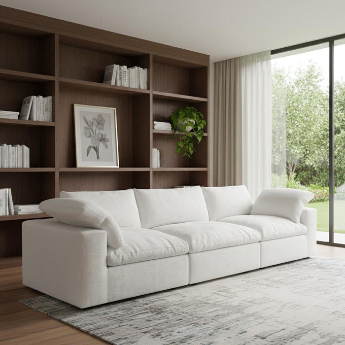 120" Blend Modular Sofa - White
