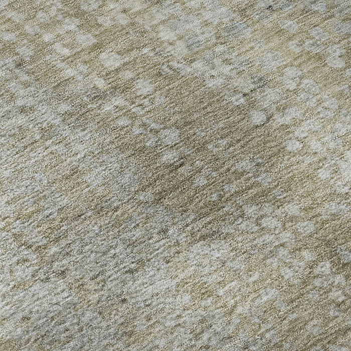 10' X 14' Abstract Washable Area Rug With UV Protection (717320) - Beige / Gray